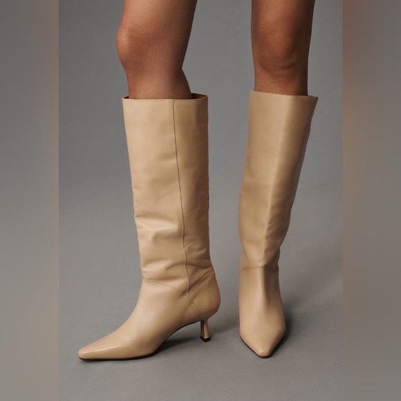 NWT! Light Sand By Anthropologie Knee-High Pointed-Toe Boots -Multiple Sizes 💎 - Picture 2 of 5